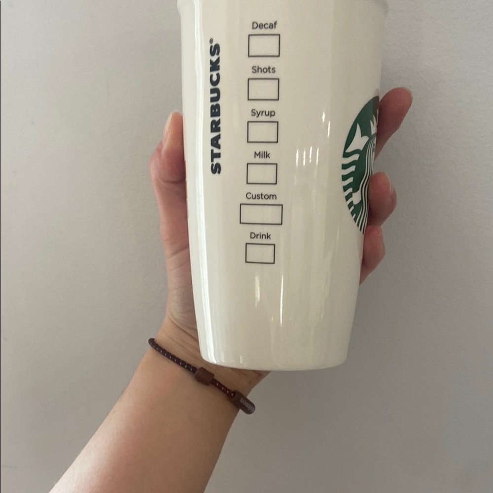 Disneyland Starbucks Travel Mug with Red Accents - Picture 2 of 5
